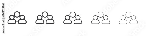 squad icon simple illustration collection symbol