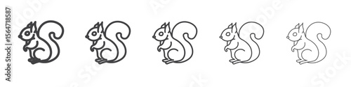 squirrel icon simple illustration collection symbol