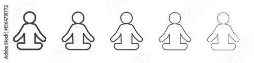 stress management icon simple illustration collection symbol