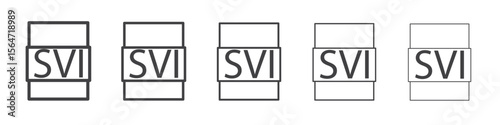 SVI File Document Icon simple illustration collection symbol