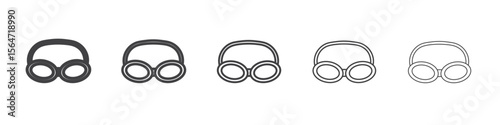 Swimming Glasses icon simple illustration collection symbol