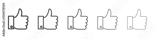Thumbs Up icon simple illustration collection symbol