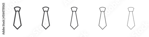 Tie icon simple illustration collection symbol
