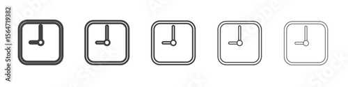 time clock watch icon simple illustration collection symbol