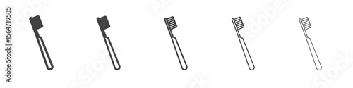 tooth brush icon simple illustration collection symbol