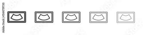 Ultrasonography icon simple illustration collection symbol