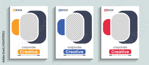 Modern minimalist corporate business brochure or book cover design vector template in A4 size. Company brochure cover design , annual report, catalog, flyer, booklet, poster, Leaflet, magazine layout.