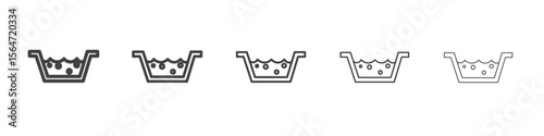 Water soak icon simple illustration collection symbol