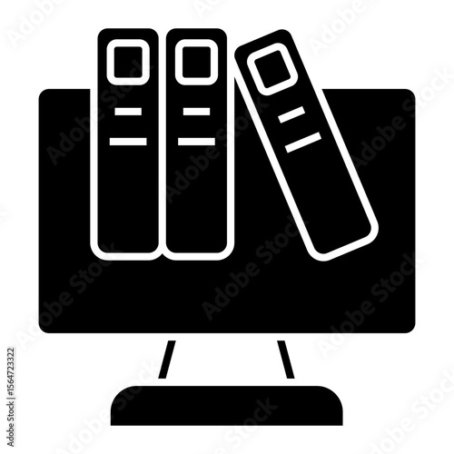 digital library Solid icon