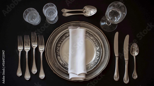 Use this for everyday dinners or informal gatherings. Fork goes on the left of the plate. 