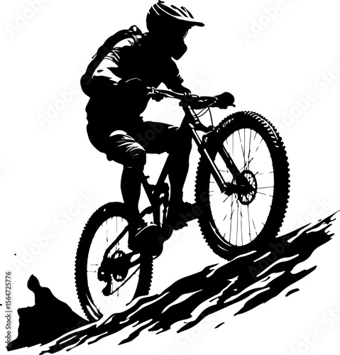 hiker outdoor  adventure, mountains biker  vector bundle