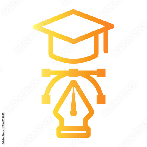 education Line Gradient Icon
