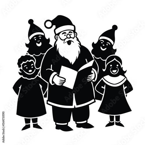 santa-claus-and-children-singing-christmas-carols-.eps