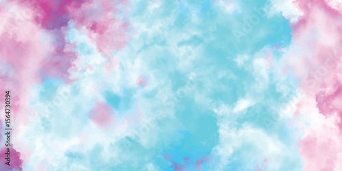 Abstract watercolor background in pastel colors soft artistic brushstrokes forming a gentle cloudscape design for various applications