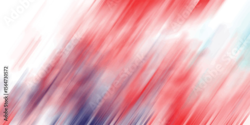 Abstract watercolor background with red white and blue color palette displaying blurred brush strokes suitable for various creative projects.