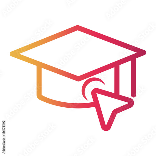 degree Line Gradient Icon