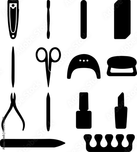 menicure tools silhouette pack.eps