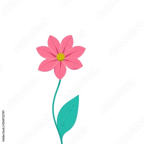 copy space for text background with flower vector 2d flat style