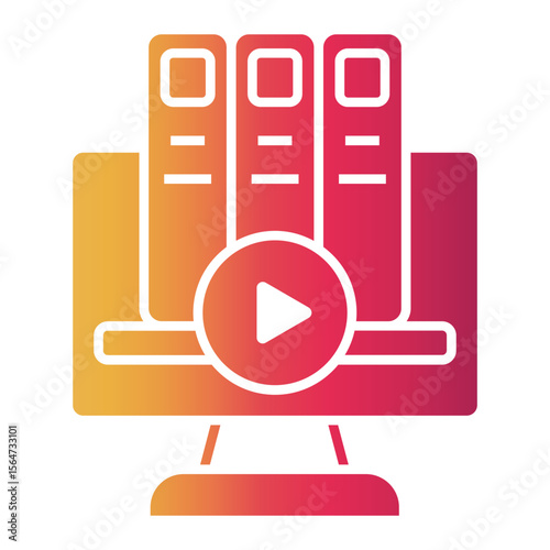 library card Gradient icon
