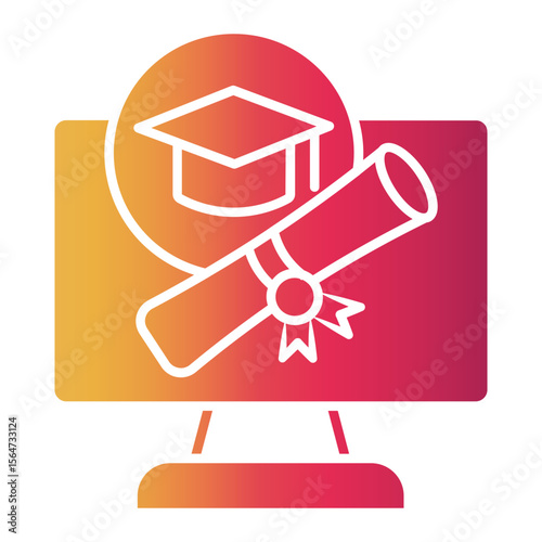 online course Gradient icon