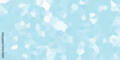 Light blue crystal textures create a beautiful and mesmerizing pattern across the image forming irregular polygon shapes creating a unique surface.