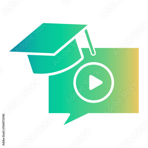 online education Gradient icon