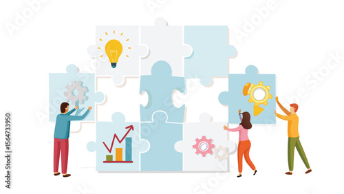 Person reaching for a lightbulb above a box filled with folders and data representations