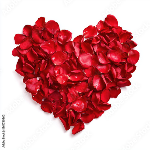 Wallpaper Mural Heart of Rose Petals: A Romantic Floral Arrangement , PNG isolated cut out image Torontodigital.ca