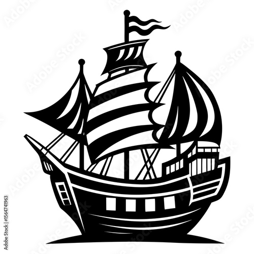 ship in the sea