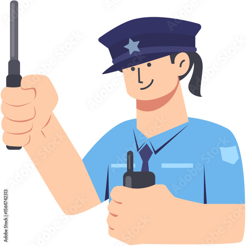 Female police officers on duty