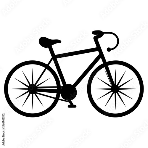 bicycle vector illustration silhouette black