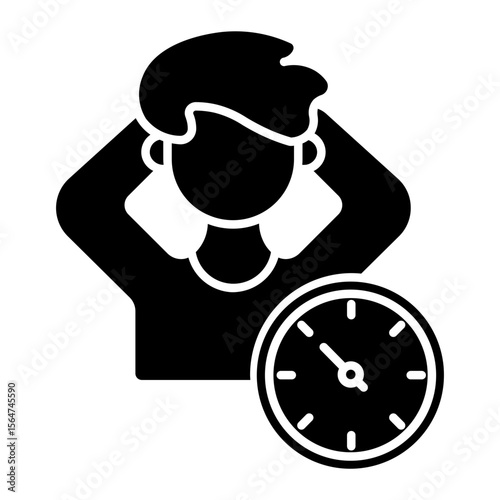 procrastination Solid icon