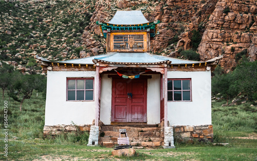 Ancient Buddhist Ovgon Khiid Monastery in the Khogno Khan Mountains, Mongolia