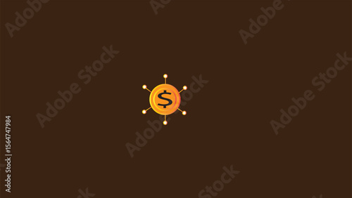 Dollar sign icon. USD currency symbol.simple dollar money icon design.