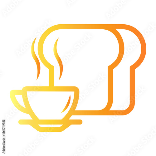 breakfast Line Gradient Icon