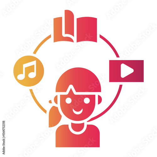 hobbies Gradient icon