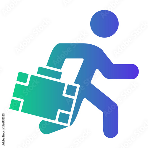 hurry Gradient icon