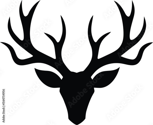 Deer Antlers Silhouette