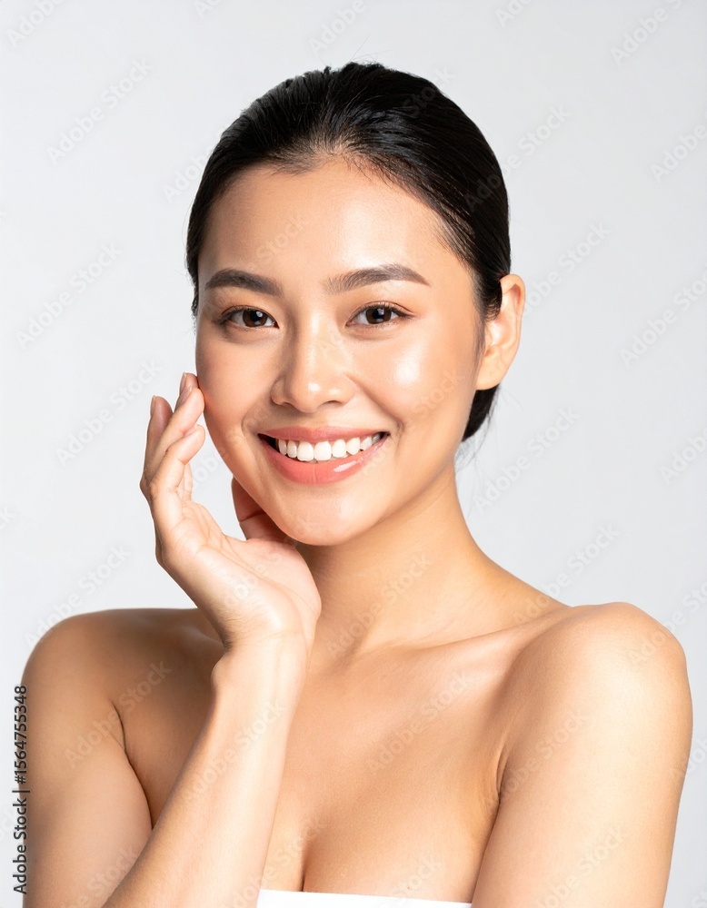 Radiant Young Woman with Healthy Skin and Bright Smile. Radiant Young Woman with Healthy Skin and Bright Smile.