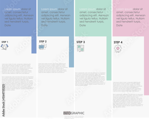 timeline arrow weekly planner schedule project diagram Infographics template for business. 4 step modern Timeline schedule diagram with presentation vector timeline week infographics.	