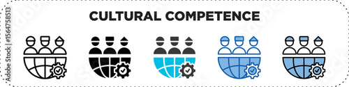 Cultural Competence Icon Pack Line Glyph