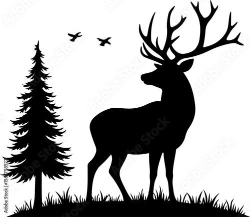 Deer Hiking outdoor, adventure, mountains, 