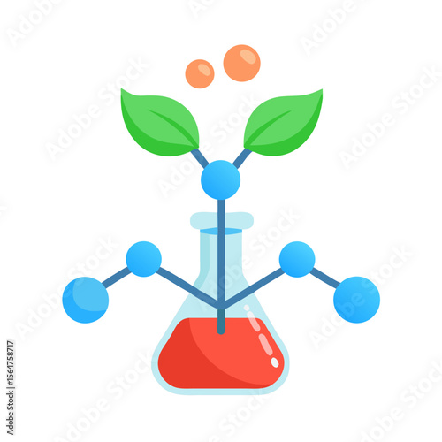 3d rendered illustration of a green molecule