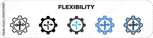 Flexibility Icon Pack Line Glyph