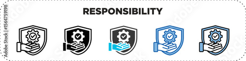 Responsibility Icon Pack Line Glyph