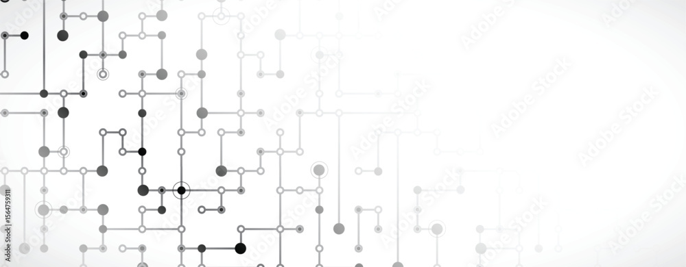 Fototapeta premium Abstract circuit border technology connected concept background