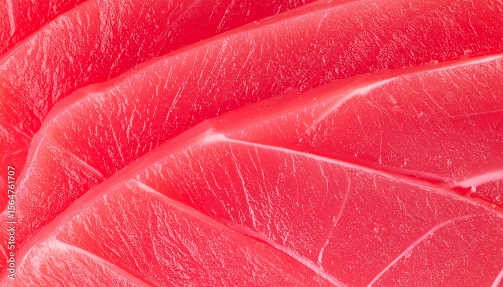 Obraz premium Closeup of Sliced Raw Red Fish for Healthy Diet.