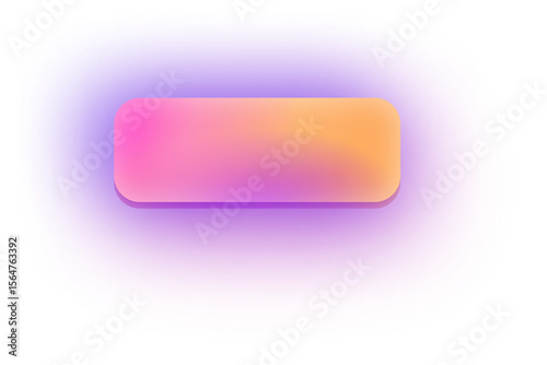 Rectangle Button Neon Gradient Glowing Button Set Colorful Rounded Web Buttons for UI UX Design Digital App Interface Vibrant Bright Light Effect Futuristic Style Modern Tech Shiny Glow Shapes