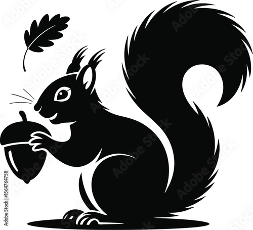 Wallpaper Mural Vector black silhouette of a animals on a white background Torontodigital.ca