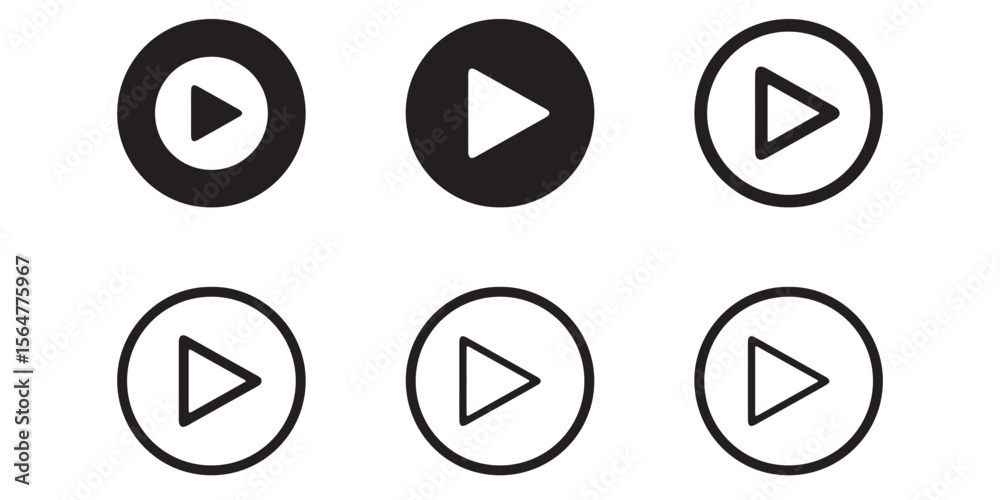 Video Play sign, Play button icons, Play icon, Play video symbol Video Play sign, Play button icons, Play icon, Play video symbol